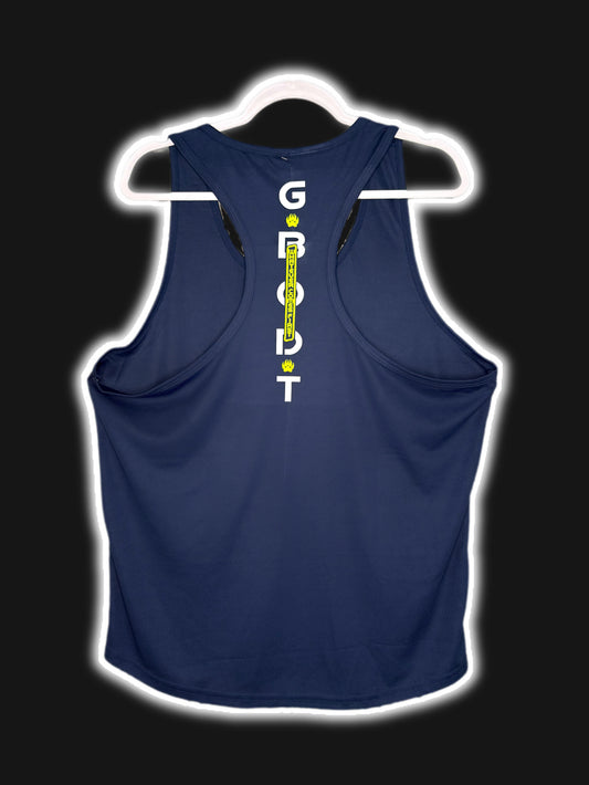Neon “gamer” GBODT workout racerback tank
